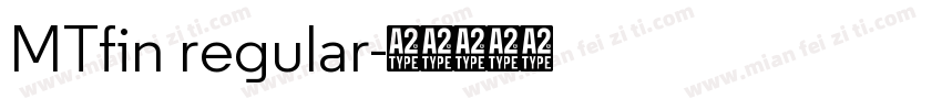 MTfin regular字体转换
